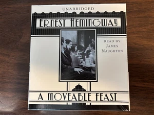 A Moveable Feast Ernext Hemmingway Read by James Naughton 5 CDs Unabridged - Picture 1 of 7