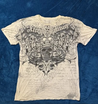 CAMISETA AJUSTADA DOBLE CARA XTREME COUTURE UFC MMA RANDY COUTURE TALLA XL Foto 1 de 3