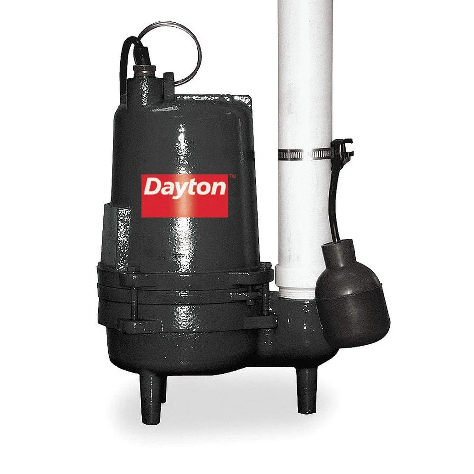 DAYTON 3BB88 Pump Sewage 1 2 HP
