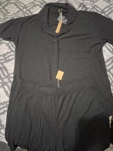Skims Soft Lounge Sleep Pants In Onyx, Size Medium - Picture 1 of 2