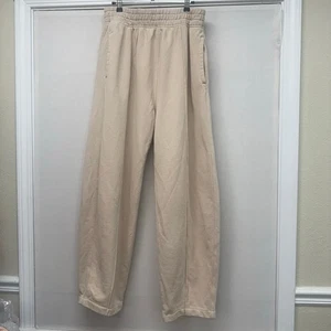 Mujer Agolde Beige Años 90 Pantalones de Sudadera Arco Talla L - Imagen 1 de 14