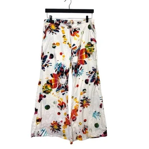 Aller Simplement Wide Leg Pants Size L/XL Low Rise Whimsical Festival Boho Artsy - Picture 1 of 8