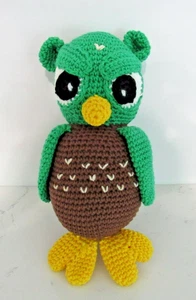 NEW Handmade OWL Crochet Plush Stuffed Bird Toy - Picture 1 of 5