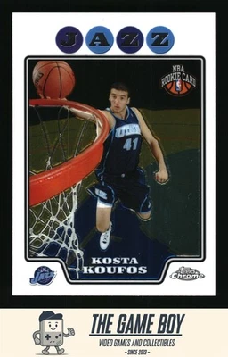 2008-09 Topps Chrome #202 Kosta Koufos Utah Jazz RC - Image 1 of 2