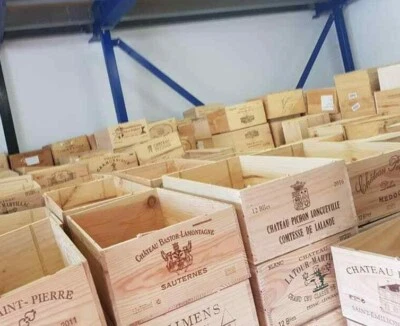 12 bottle size - Wooden Wine Box Crate for Vintage Shabby Chic Home Storage - Image 1 of 4