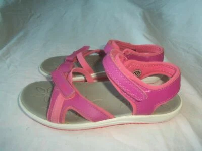 GIRLS KEEN PINK STRAPPY MARY JANE ANKLE BUCKLE SLINGBACK SANDAL SHOE SIZE 4 - Image 1 of 4