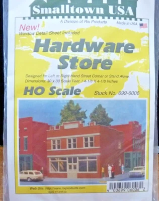 HO Scale - Hardware Store BUILDING KIT, by Smalltown USA, 699-6006 - Image 1 of 2