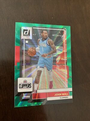 John Wall 2022 - 2023 Panini Donruss 绿色激光全息 #194 洛杉矶快船 — 第 1/2 张图片