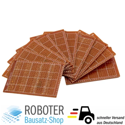 10x Lochrasterplatine PCB 2.54mm 5*7cm Arduino Raspberry Pi Elektronik - Bild 1 von 2