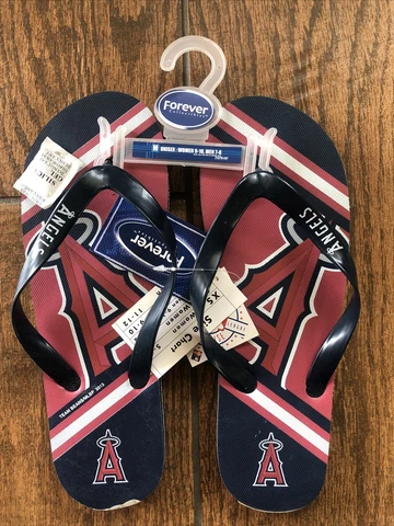 LA Los Angeles Angels Logo Flip Flop Sandals Medium Sizes 9-10 Women’s 7-8 Men Cover