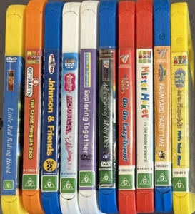KIDS COLOUR DVDS Lot of 10 Kid DVDs New And Old Cast Region 4Pal - Picture 1 of 4