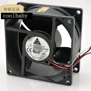 DELTA EFB0812HHE-F00 fan 80*80*38mm 3pin DC12V 0.62A - Picture 1 of 1