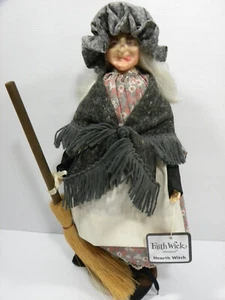 Vintage Halloween Effanbee Herz Hexe Puppe Glaube Docht Original mit Etikett - Bild 1 von 8