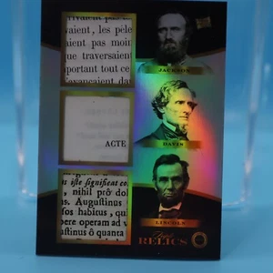 STONEWALL JACKSON + DAVIS+ 2024 PIECES OF THE PAST 1800's- TRIPLE RELICS #2 - Picture 1 of 2