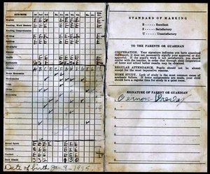 Licensed Graceland Archives REPLICA ELVIS PRESLEY E. Tupelo School Report Card - Picture 1 of 2