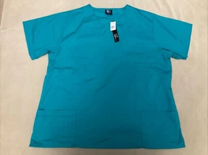 MG Medgear Scrub Top 3XL Teal Nwt - Picture 1 of 3