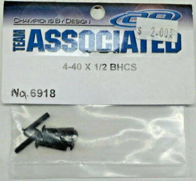4-40 x 1/2 BHCS SCREWS RC Car Buggy Truggy Crawler Monster Truck ASSOCIATED 6918 - Image 1 of 3