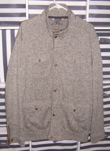 EDDIE BAUER JACKET BRAND NEW SIZE XXL-ZIPPER AND SNAPS-VERY NICE GREY JACKET - Picture 1 of 4