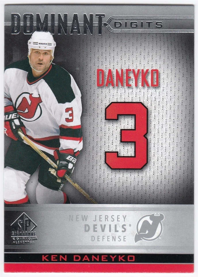 2020-21 SP Signature Edition Legends Dominant Digits KEN DANEYKO DD-1 New Jersey - Image 1 of 1