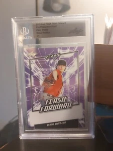 2019 Leaf Flash Pre-Production Proof Purple Clear 1/1 Blake Walston BGA Cert. - Bild 1 von 5