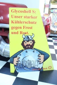Reklameschild SHELL Glycoshell Kühlerschutz Wickinger linke Version - Bild 1 von 5