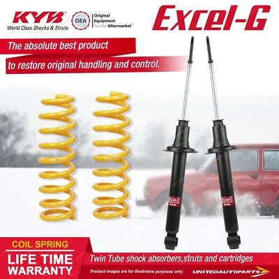 Rear KYB EXCEL-G Shock Absorbers STD King Springs for MITSUBISHI Magna TF TH - image 1 of 4