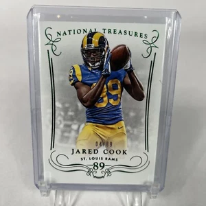 2014 National Treasures Emerald Green #98 Jared Cook 04/89 - Picture 1 of 4
