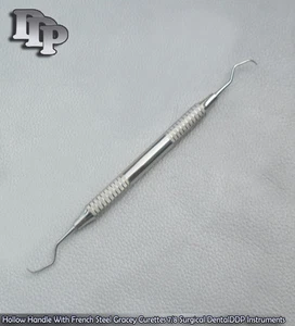 Hollow Handle With French Steel Gracey Curettes 7/8 Surgical Dental Instruments - Picture 1 of 3