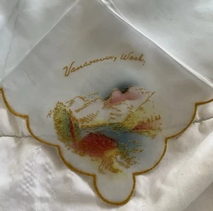 Vintage Souvenir Of Vancouver, WA Handkerchief - Picture 1 of 2