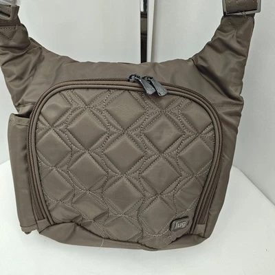 Bandolera acolchada Lug Sidecar verde topo gris correa ajustable Foto 1 de 4