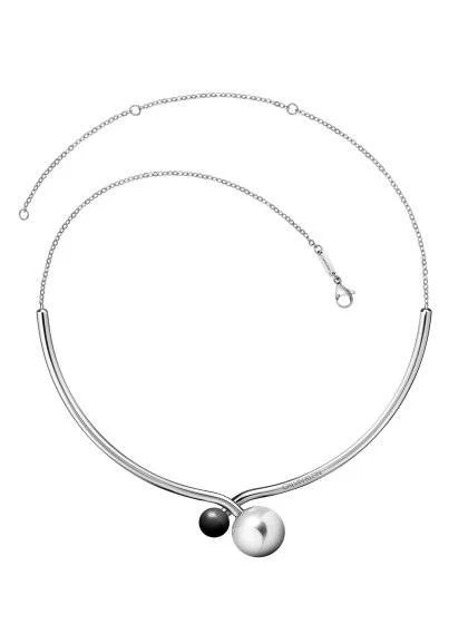 Collar Calvin Klein KJ9RMJ040100 Mujer Plata Negro Collar Longitud Talla Única... Foto 1 de 1