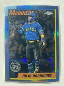 2025 Topps Chrome - 1990 35th Anniversary Julio Rodriguez #90CB-6 - Picture 1 of 1