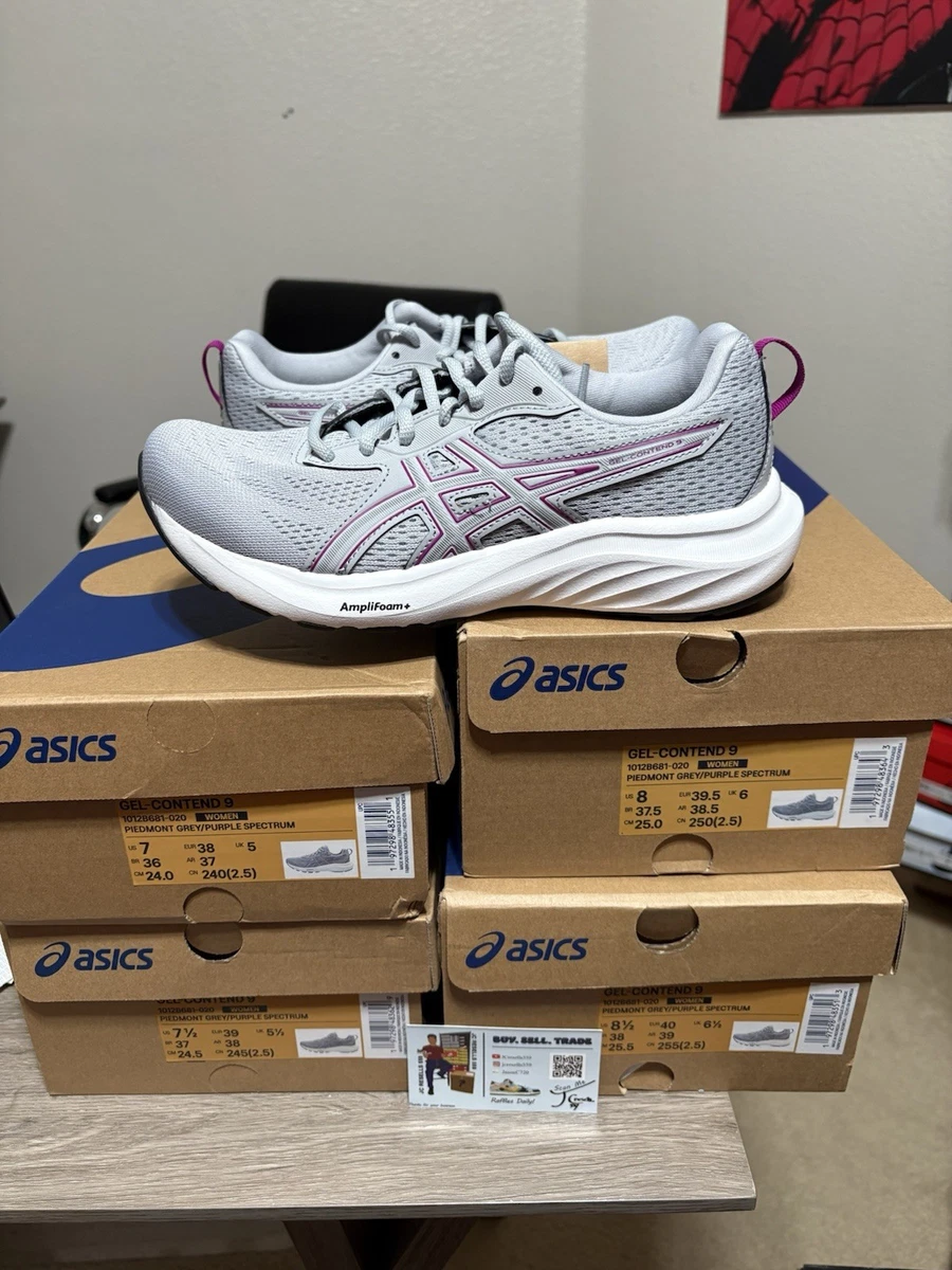 Size 7.5 Women- Asics Gel-Contend 9 Pledmond Grey Purple Spectrum