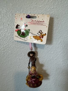 DISNEY STORE Rapunzel & Cassandra Tangled 2017 Sketchbook Ornament NEW Lb - Picture 1 of 9