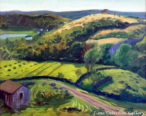 Dogtown Valley in der Sonne von John Sloan - Vintage Kunstdruck - Bild 1 von 1