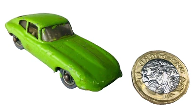 Coche de juguete Lesney tipo E Jaguar pintado verde vintage nuevo en caja Foto 1 de 4