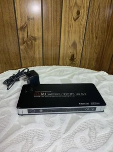 (AS IS) Broken Monoprice 4X2 HDMI Switcher/Splitter HDX-402E 5V 2A AC 110-240V - Picture 1 of 5