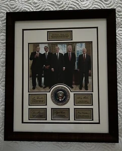 Fünf Präsidenten Barack Obama, Bill Clinton, Jimmy Carter, Geo Bush, Geo H W Bush - Bild 1 von 6