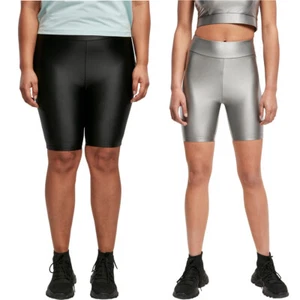 Urban Classics Ladies Highwaist Shiny Metallic Cycle Shorts Hose Sporthose Sport - Bild 1 von 22
