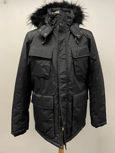 PARKA CÍNICA PARA HOMBRE CON CAPUCHA ASPEN EN NEGRO TALLA XL NUEVA CON ETIQUETAS - Imagen 1 de 9