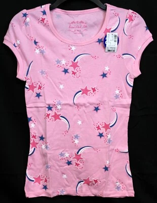 Camiseta Y2K Limited Too Rosa Niñas Talla 16 Estrellas Arco Iris Larga NUEVA 2000s Moda Foto 1 de 4