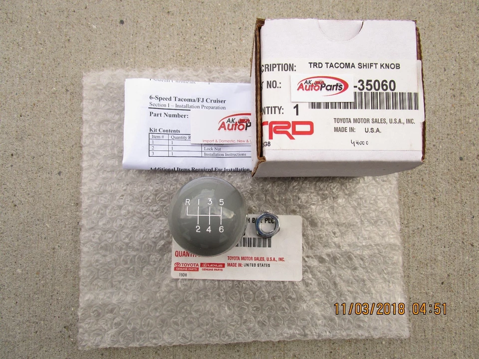 07-14 TOYOTA FJ CRUISER TRD EDICIÓN ESPECIAL 6 VELOCIDADES MANUAL M/T PERILLA DE CAMBIO NUEVO Foto 1 de 4