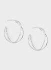 Gorjana Waverly Woven Small Silver Hoop Earrings 1810003S