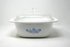 Corning Ware Blue Cornflower 4 QT P-34-B Dutch Oven w/ Dome Lid 31-A - Picture 1 of 5
