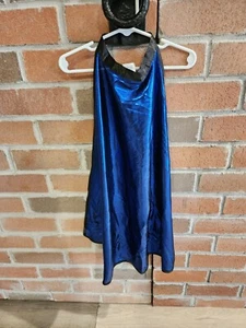 Super hero Magician cape blue and black shimmer size osfm 3-6 years - Picture 1 of 4
