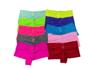 6 PACK New Womens Low Rise Lace Cheeky Brief Supersoft Underwear Panties XS-XXL - Picture 1 of 2
