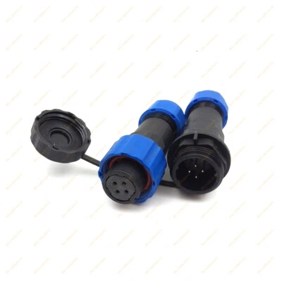 SD16 5A 4 pin Pair Circular Waterproof Connector,LED Power Connector Plug Socket - Image 1 of 4