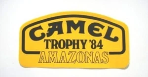 Old sticker vintage CAR MOTORCYCLE CAMEL TROPHY  '84 AMAZONAS (inch 6,30 x 3,15) - Foto 1 di 1
