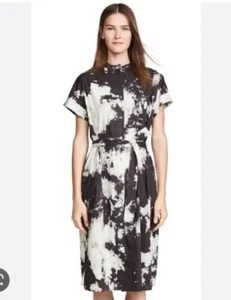Sea New York Ione Tie-dye cotton blend Shirtdress in black & white 4 - Picture 1 of 6