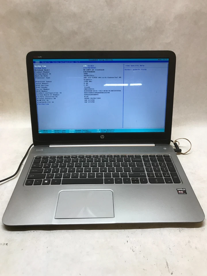 HP Envy m6-K010dx 15.6" Laptop AMD A10-5745M 2.1GHz 6GB RAM NO HDD/OS AS IS - DW - Image 1 of 4